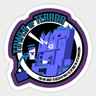 Tower of Terror - Blue Sticker